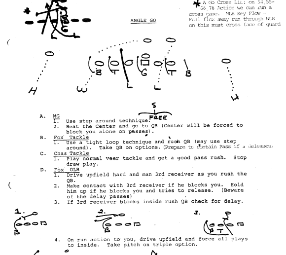 Michigan Wolverines 1985 Defensive & Special Teams Football Playbook